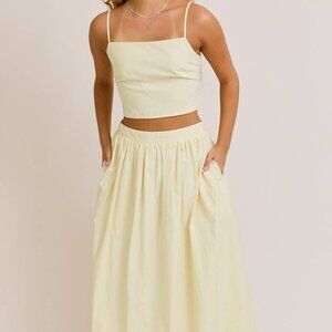 Butter Yellow Two-Piece Set